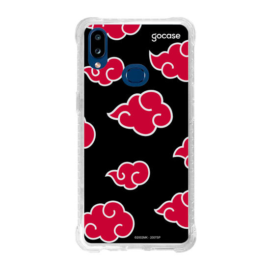 Capinha para celular Samsung Galaxy A10s Naruto - Nuvens Akatsuki