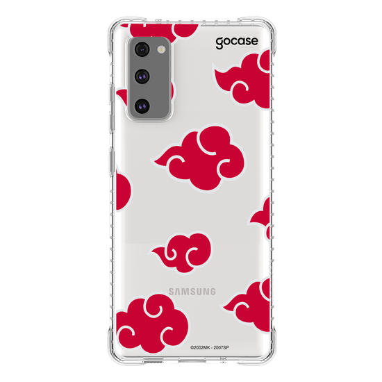 Capinha para celular Samsung Galaxy A10s Naruto - Nuvens Akatsuki