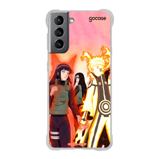 Capinha para celular Naruto - Naruto, Hinata e Neji - Guerra Ninja