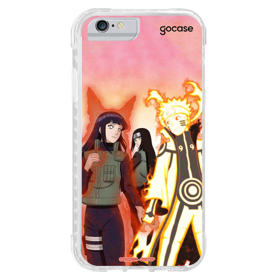 Capinha para celular Naruto - Naruto, Hinata e Neji - Guerra Ninja