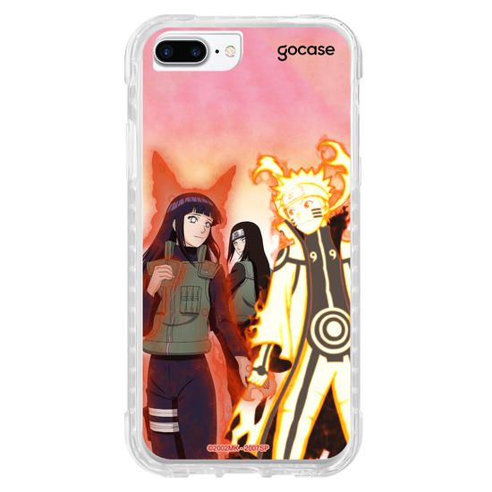 Capinha para celular Naruto - Naruto, Hinata e Neji - Guerra Ninja