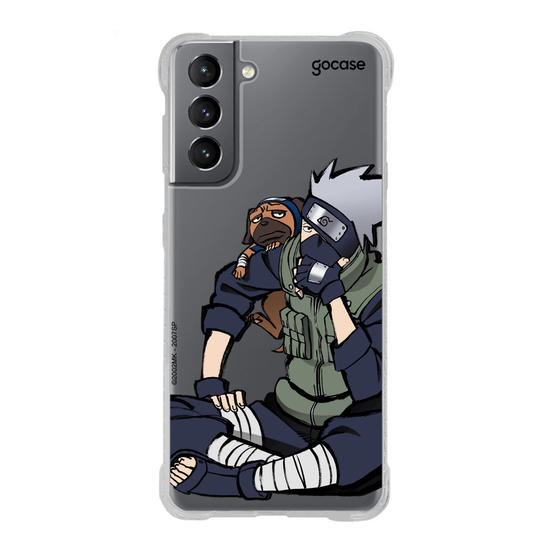 Capinha para celular Naruto - Kakashi e Pakkun