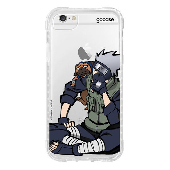 Capinha para celular Naruto - Kakashi e Pakkun