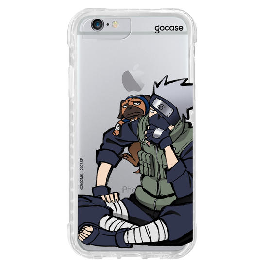 Capinha para celular Naruto - Kakashi e Pakkun