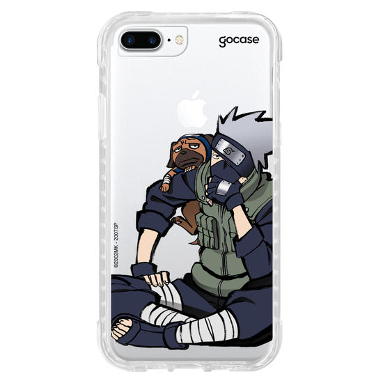 Capinha para celular Naruto - Kakashi e Pakkun