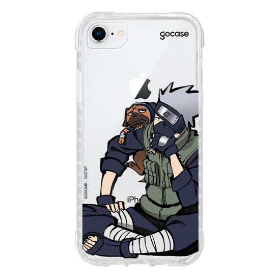 Capinha para celular Naruto - Kakashi e Pakkun