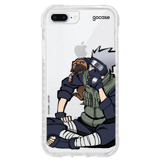 Capinha para celular Naruto - Kakashi e Pakkun