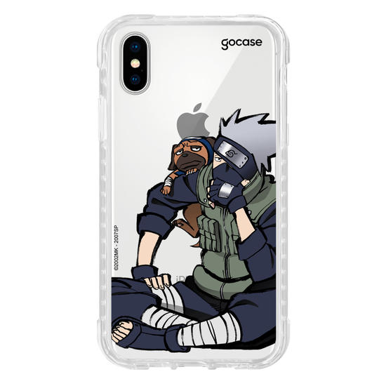 Capinha para celular Naruto - Kakashi e Pakkun