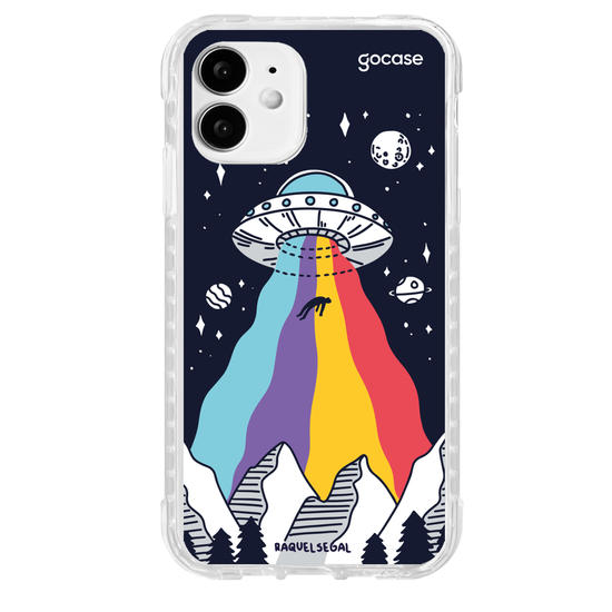 Capinha para celular Nave Arco-íris