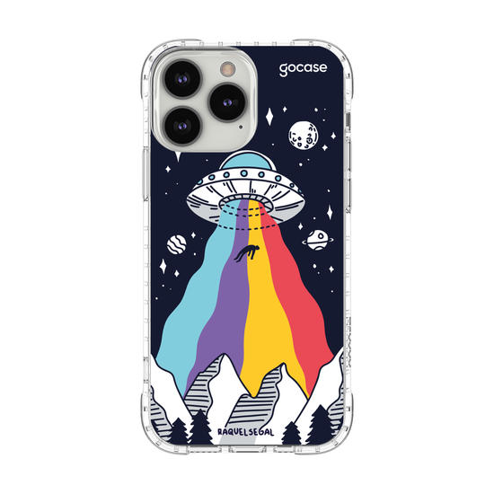 Capinha para celular Nave Arco-íris