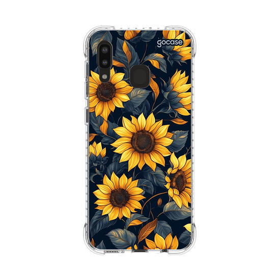 Capinha para celular  Navy Blue Sunflower Pattern