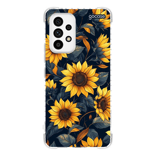Capinha para celular  Navy Blue Sunflower Pattern