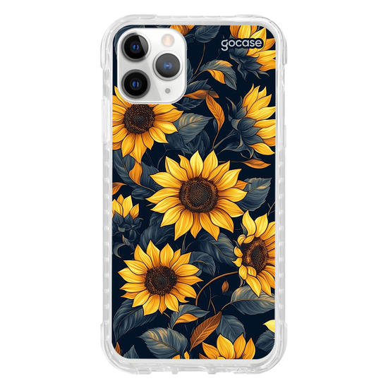Capinha para celular  Navy Blue Sunflower Pattern