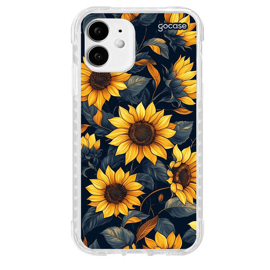 Capinha para celular  Navy Blue Sunflower Pattern