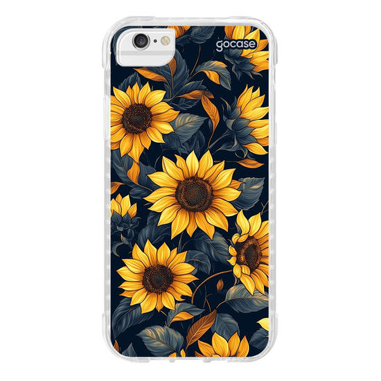 Capinha para celular  Navy Blue Sunflower Pattern