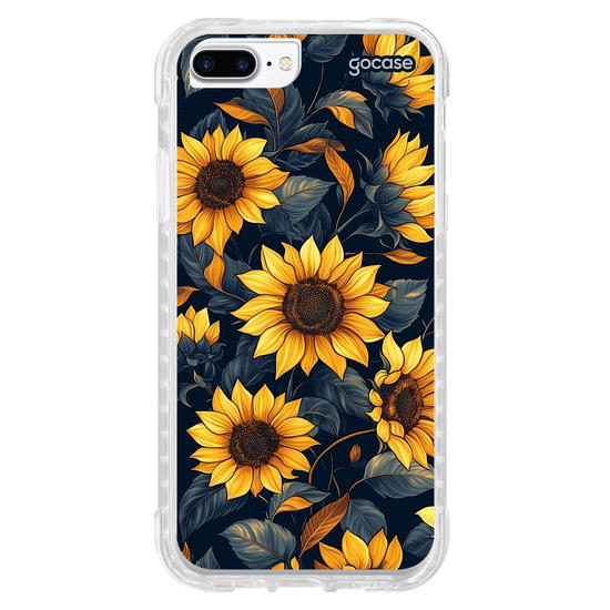 Capinha para celular  Navy Blue Sunflower Pattern