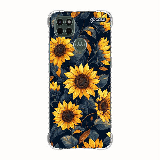 Capinha para celular  Navy Blue Sunflower Pattern