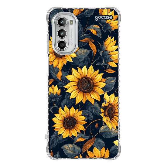 Capinha para celular  Navy Blue Sunflower Pattern