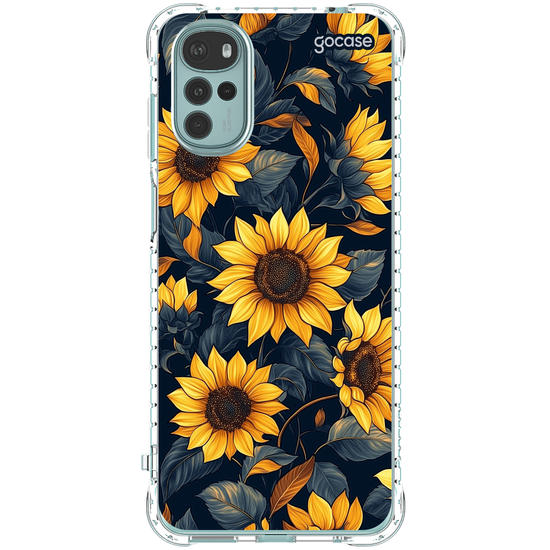 Capinha para celular  Navy Blue Sunflower Pattern