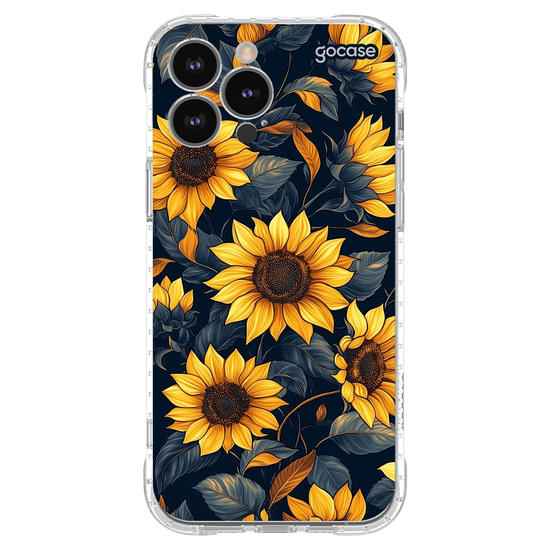 Capinha para celular  Navy Blue Sunflower Pattern