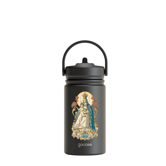 Garrafa Térmica Mini + Ebook -  Nsa. Sra. de Nazaré - Arte Clássica