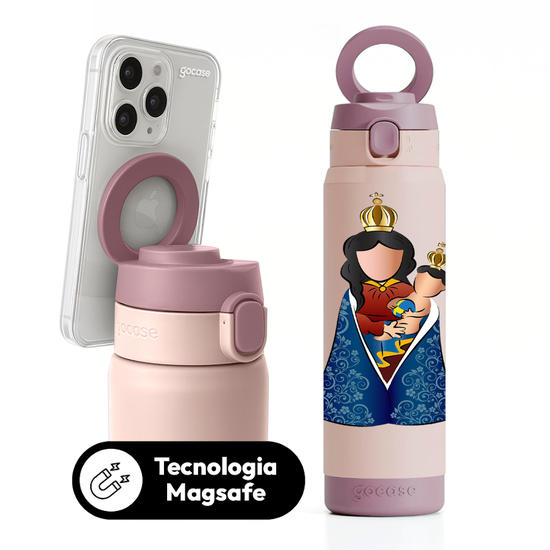 Garrafa Térmica Magsafe + Ebook -  Nsa. Sra. de Nazaré - Minimalista