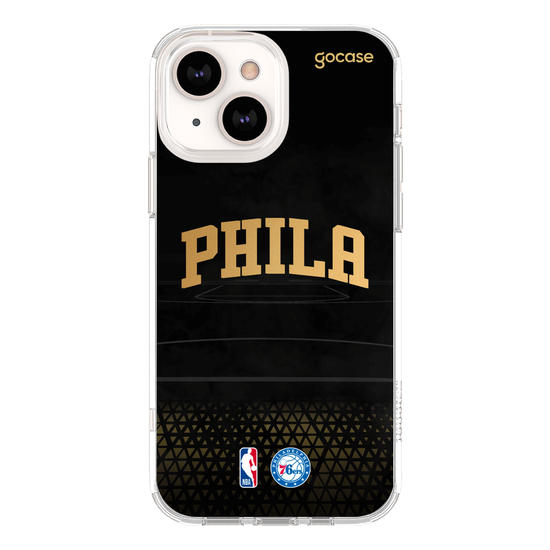 Capinha para celular NBA - Philadelphia 76ers - Gold