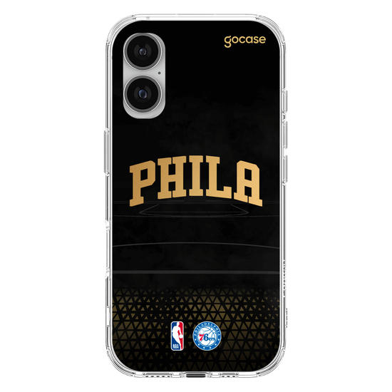 Capinha para celular NBA - Philadelphia 76ers - Gold