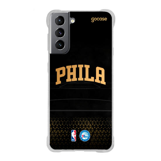 Capinha para celular NBA - Philadelphia 76ers - Gold