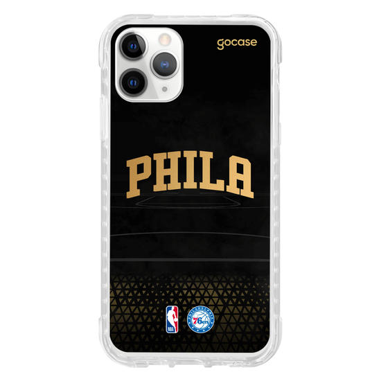 Capinha para celular NBA - Philadelphia 76ers - Gold