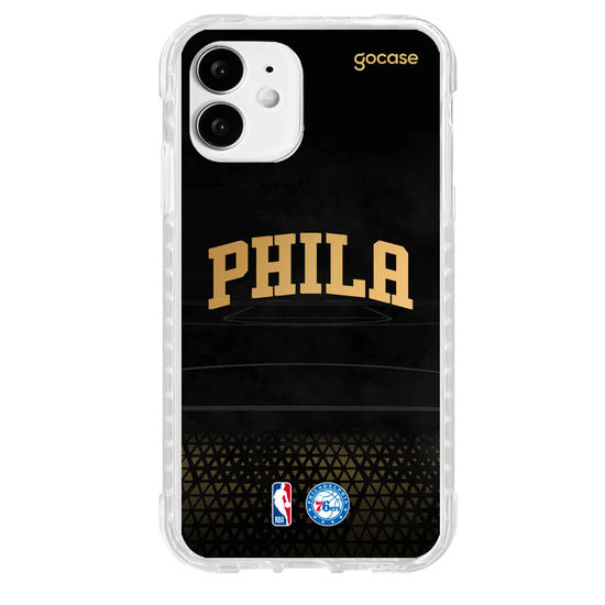 Capinha para celular NBA - Philadelphia 76ers - Gold