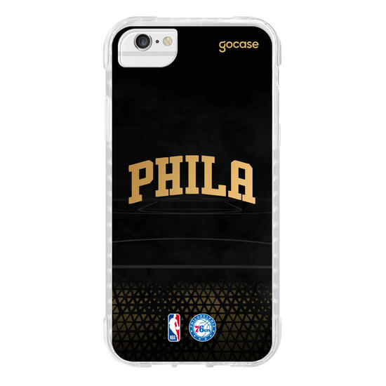 Capinha para celular NBA - Philadelphia 76ers - Gold