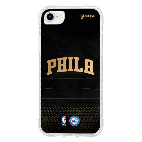 Capinha para celular NBA - Philadelphia 76ers - Gold