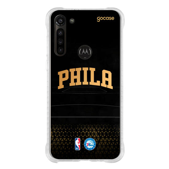 Capinha para celular NBA - Philadelphia 76ers - Gold