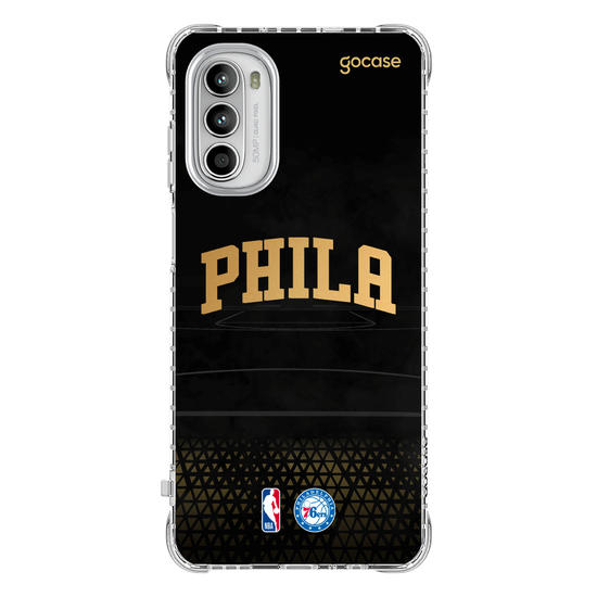 Capinha para celular NBA - Philadelphia 76ers - Gold