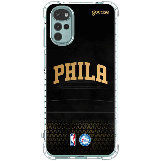 Capinha para celular NBA - Philadelphia 76ers - Gold