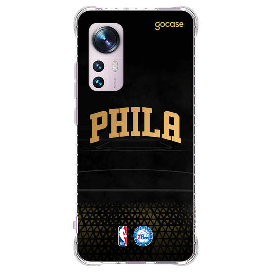 Capinha para celular NBA - Philadelphia 76ers - Gold