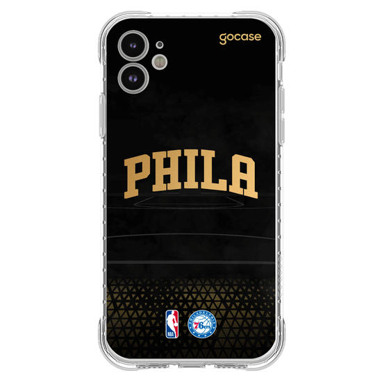 Capinha para celular NBA - Philadelphia 76ers - Gold