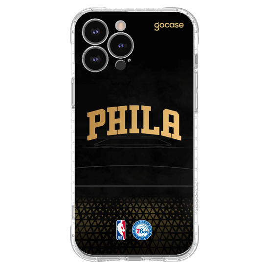Capinha para celular NBA - Philadelphia 76ers - Gold
