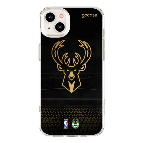 Capinha para celular NBA - Milwalkee Bucks - Gold