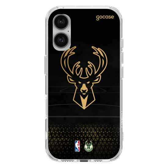 Capinha para celular NBA - Milwalkee Bucks - Gold