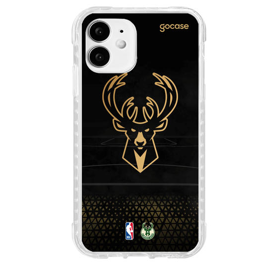 Capinha para celular NBA - Milwalkee Bucks - Gold