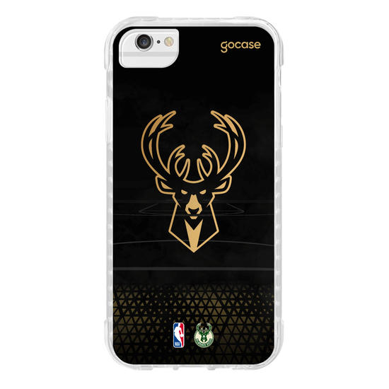 Capinha para celular NBA - Milwalkee Bucks - Gold