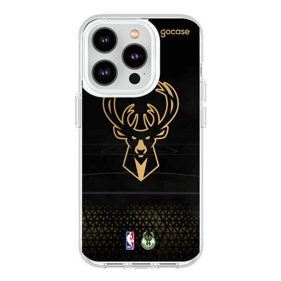 Capinha para celular NBA - Milwalkee Bucks - Gold