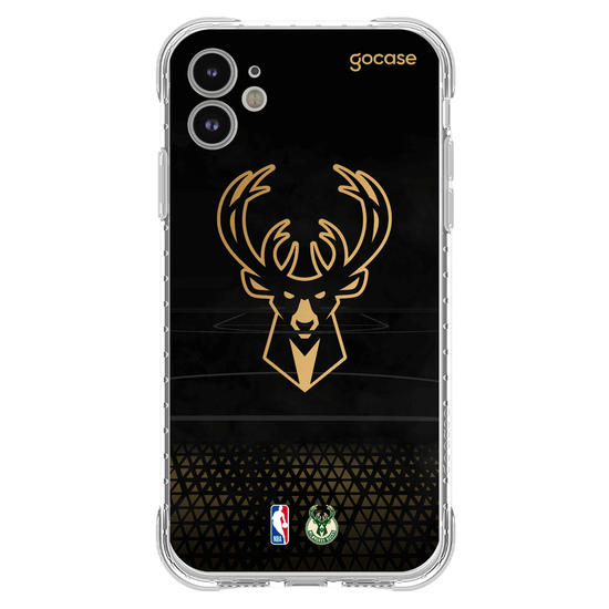 Capinha para celular NBA - Milwalkee Bucks - Gold