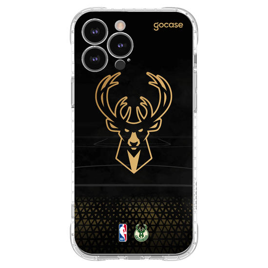 Capinha para celular NBA - Milwalkee Bucks - Gold