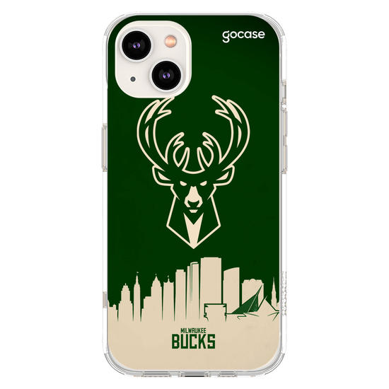 Capinha para celular NBA - Milwalkee Bucks - Skyline