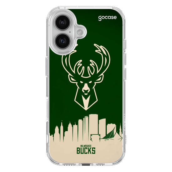 Capinha para celular NBA - Milwalkee Bucks - Skyline