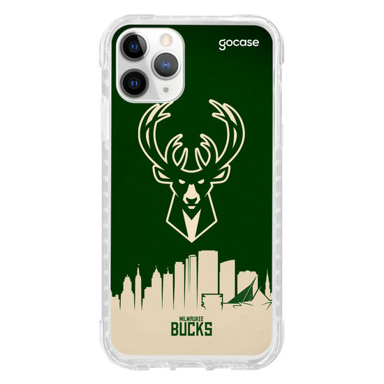 Capinha para celular NBA - Milwalkee Bucks - Skyline