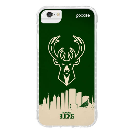 Capinha para celular NBA - Milwalkee Bucks - Skyline